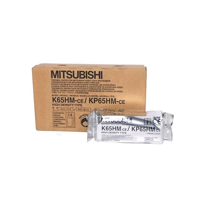 Videopapier Mitsubishi K65 HM, KP65 HM (4 Rollen)