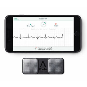 Kardia Mobile angeschlossenes Mini-EKG-Gerät (AliveCor)